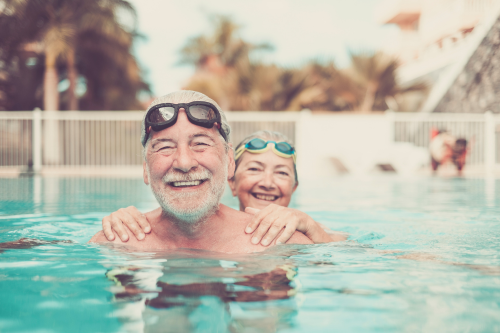 happy couple after finding a medicare insurance agent in Fish Hawk, FL