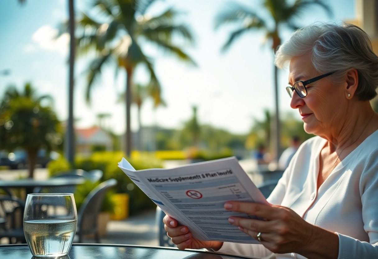 Woman going over her medicare options